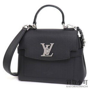 Louis Vuitton Lockme Ever Black Calfskin Bag LV Twist Top Handle Crossbody